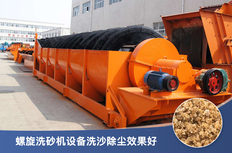 螺旋洗砂機設備每小時產量多少，型號有哪些？